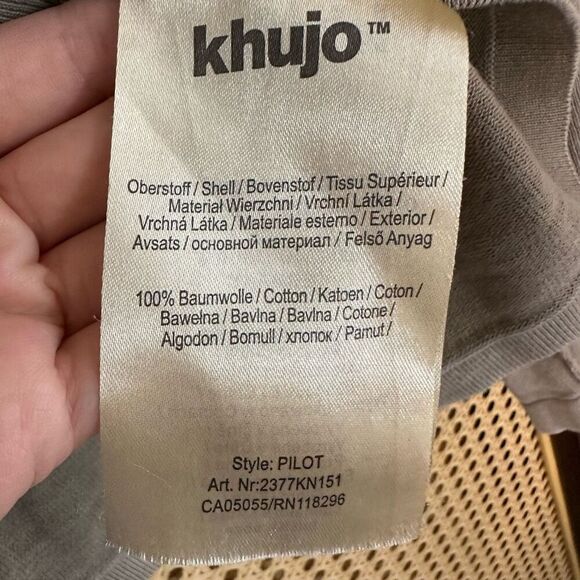 Khujo Rooftop Brand Washed Tan Gray Long Sleeve Sweatshirt Size L - Picture 7 of 7